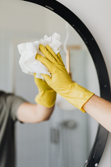 Home interior cleaning prep